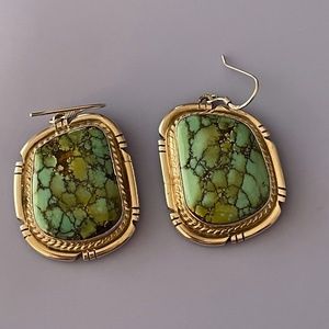 P.A. Smith Navajo Sterling Silver and Turquoise Earrings